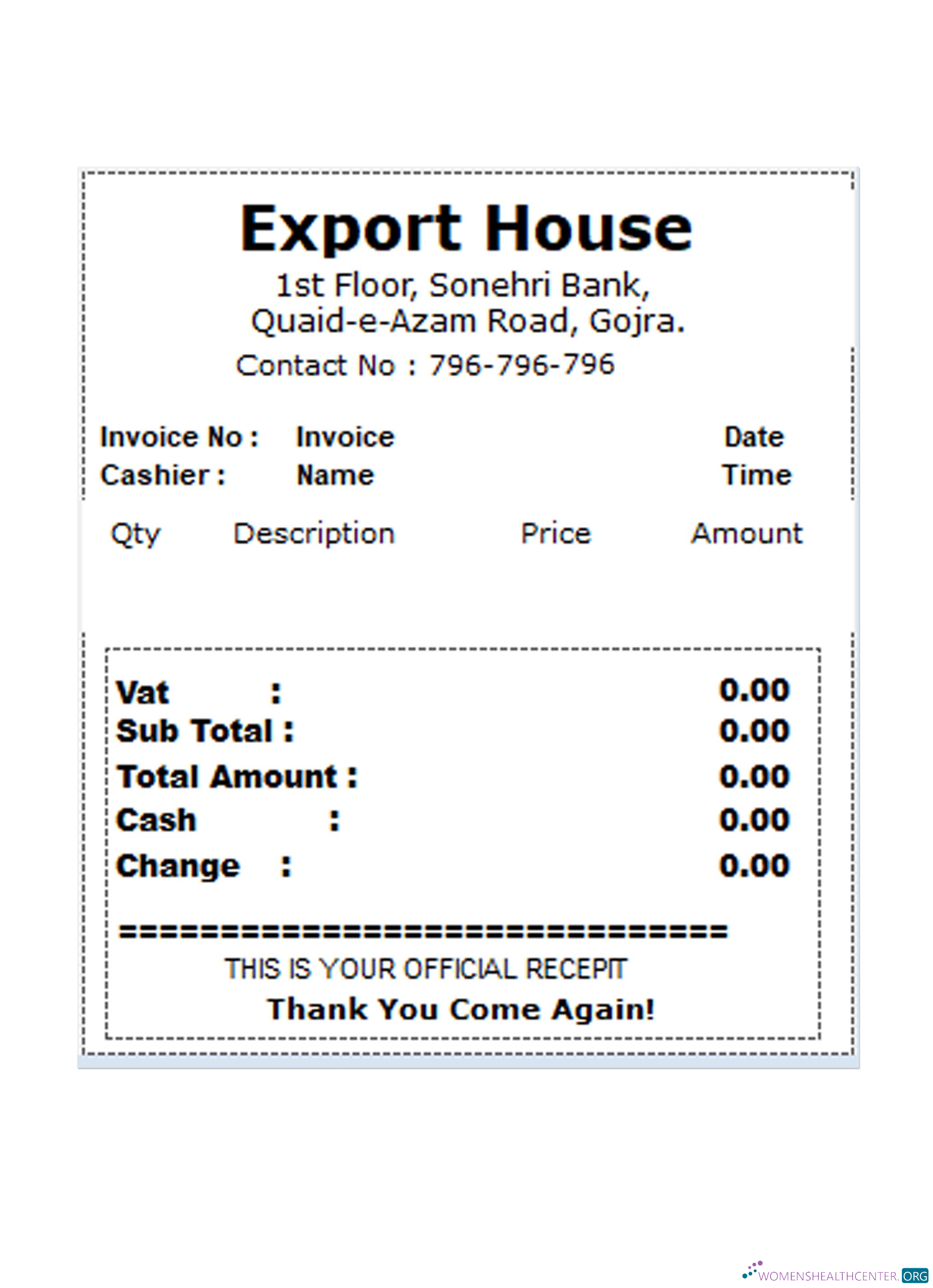 Download EXPORT HOUSE payment check Photoshop template